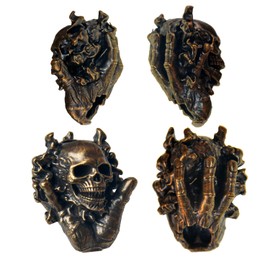 Knife Bead Paracord Beads Knife Lanyard Bead EDC Charm Beard Bead for 550 Paracord DIY Paracord Accessories(Skull in The Palm)