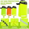 Funtery 6 Pcs UV Neck Sun Protection Reflective Strap Hat