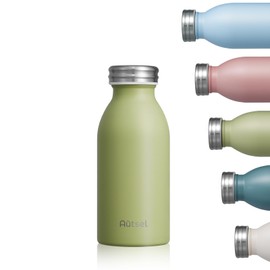 Autsel Trinkflasche Thermo Edelstahl 350ml für Heiße und Kalte Getränke für Büro Sport Outdoor Camping GRÜN