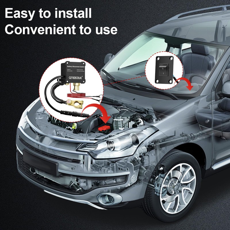 12V 250A Battery Disconnect Switch, KCD4, Boat Rocker Panel Switch