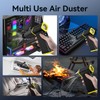 Compressed Air Duster, 210000RPM 8-Gear Adjustable Electric Air Duster with