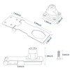 Alise Keyed Hasp Lock,4 Inch Safety Packlock Clasp Hasp Lock