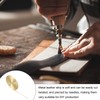sourcing map Faux Leather Strips 0.12" Wide 197" Long Gold