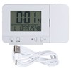 Projection Alarm Clock Backlit LED USB Charging Multifunctional Clock with