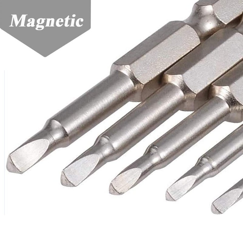 Uacen 5 Piece Magnetic Triangle Screwdriver Bit, S2 Steel Triangular