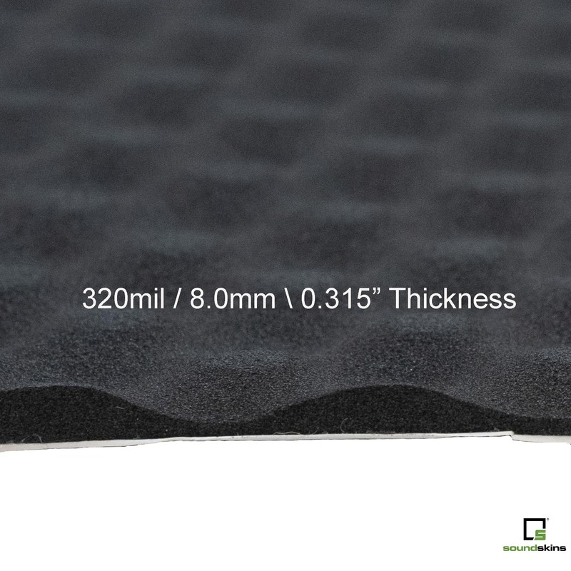 SSK-Wavy 315mil/8mm Lightweight Closed Cell Foam Mat - 32.3 sqft.