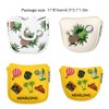 Stylish PU Leather Golf Head Protective Cap Cover with Magnetic