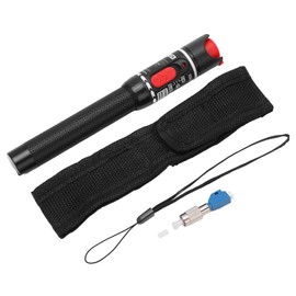 50MW 50km Optical Fiber Tester Pen with FC to LC Adapter Optic Cable Visual Fault Locator
