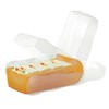 Croco Flashcard File A8 100 Cards Orange Translucent Pack of