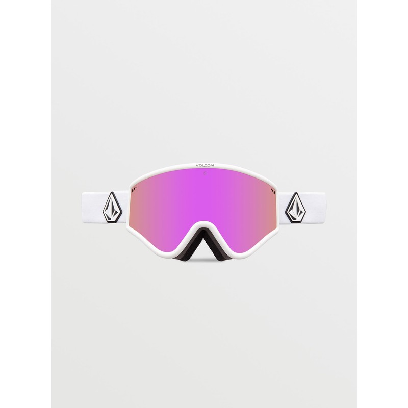 Volcom - Yae Goggles Matte White + Bonus Lens Yellow/Pink