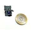 Blue Scarf Grey Cat Wizard School Metal Enamel Pin Badge,