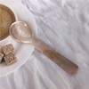 WANGCL Set of 2 Egg Spoons Mother of Pearl Handmade