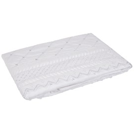 Balmoral Embroidered Housewife Pillowcase Pair Luxury Percale Pillow Cover Bedding, White