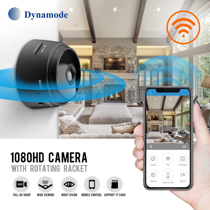Dynamode Cam-c90 Wifi Cctv Ip 1080hd Wireless Camera With Motion