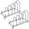 Artliving 5-Tier Metal Scrollwork Dish Rack Plate Rack Display Stand