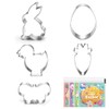 Large Easter Cookie Cutters - 5 pieces Cookie Cutters Shape