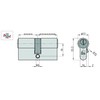 BASI Set of 2 V50 Profile Double Cylinder N+G 30/45