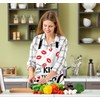 Xuwenz Kiss The Cook Bib Apron with Adjustable Neck for