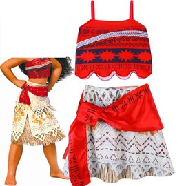Disfraz de princesa de aventura para niñas pequeñas,Conjunto de falda de dos piezas para niñas, disfraz de princesa de Halloween (Rojo, 130)