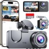Unbranded Dash Cam Front and Rear, 4K Channel Dash Camera