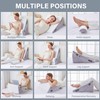 Hogrance Wedge Pillow for Sleeping, 3PCS Bed Pillow for Side