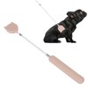 Dog Teaser Stick Extendable Interactive Silicone Handle Puppy Flirt Pole