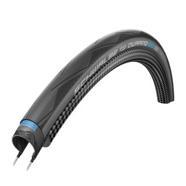 SCHWALBE - Durano Road and Touring Folding Clincher Bike Tire | 700 x 28 | Performance Line, RaceGuard | Black/Grey