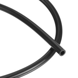DMiotech Silicone Tubing Black Plastic Tube, 4mm ID x 6.4mm(1/4") OD 3ft(1m) Silicone Tube Flexible Hose