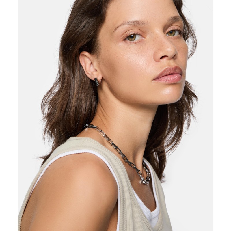 Liebeskind Berlin Creole Earrings 1.2 cm Stainless Steel, Stainless Steel,