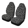 YINGQIGUAN 2 PCS Paw Print Car Seat Covers Abstract Cat