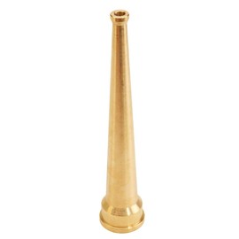 1" Brass Industrial Smooth Bore Fire Nozzle (NPSH)