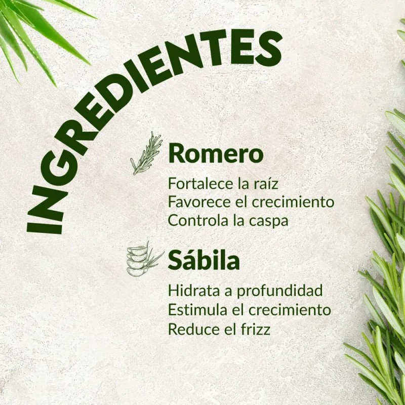 Gel para Peinar Árbol Verde Romero 250g