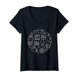 Womens Dollar Devaluation - Economic Disaster V-Neck T-Shirt