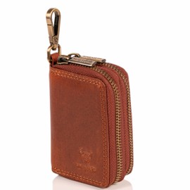 Matador Genuine Leather Key Fob K64, Vintage Brown, Classic