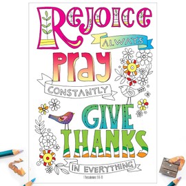 Christian Colouring Postcards, Images of Joy, Pack of 10 different designs, with coloured Bible verse on reverse. Makes a great Christian gift for adults or children, by Just Cards Direct.