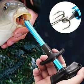 Non-slip Fishing Clip, Multifunctional Simple Durable Fishing Clamp, Outdoor Fishing Tool Accessories - Color: Blue hook picker, Specification: Big