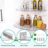 YAWSOUP Acrylic Corner Shower Shelves,Adhesive Shower Caddy Organizer for Bathroom