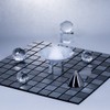 CERAMIC Arte Salt Set (2 White Octagonal Salt Plates, Octagonal