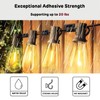 ChoiHeiy 100Pcs Hooks for Outdoor String Lights with Waterproof Adhesive