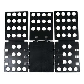 INTIRILIFE Practical Laundry Folding Board Clothes Folding Aid in Black - 67.5 x 58 cm - For fast, uncomplicated folding of clothes even for inexperienced hands