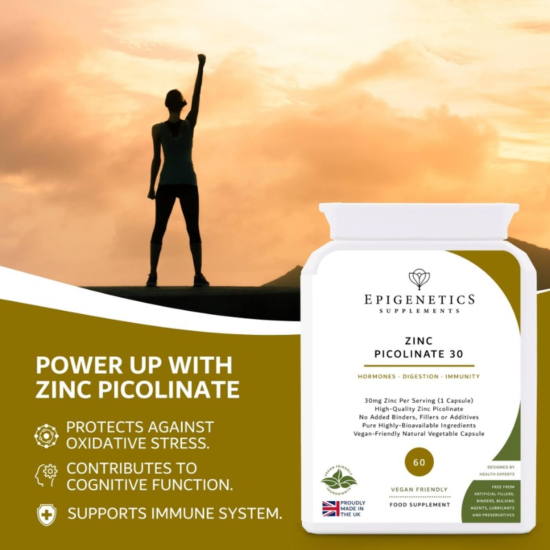 Zinc Picolinate 30 | 30mg Zinc Supplements for Men &