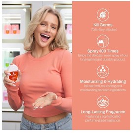 Pammi Beauty Pocket  Sized Pammi  Beauty Spraying Hand Sanitizer 1.3oz EACH Pack Of 4 Scents