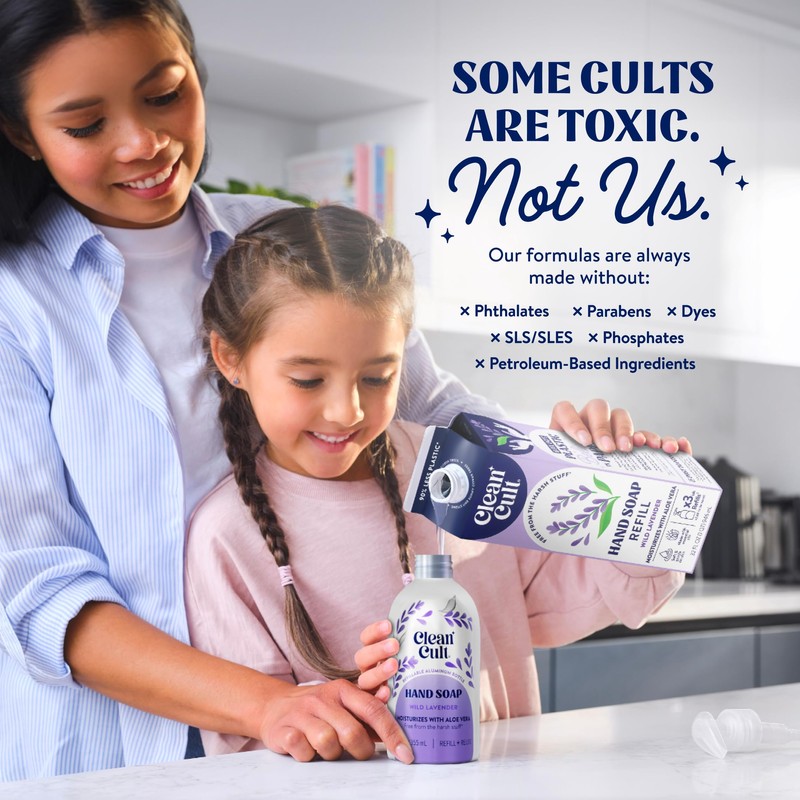 Cleancult Liquid Hand Soap Refill - Wild Lavender - Moisturizes