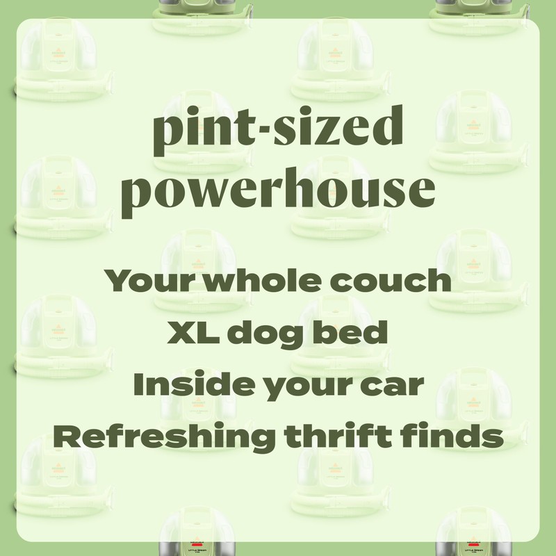 Bissell Little Green Mini Portable Carpet and Upholstery Deep Cleaner,