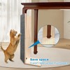 24" Tall Couch Corner Scratching Post with 3Pcs Replaceable Self-Adhesive
