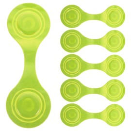 Pack of 6 Magnetic Reflectors, Reflective Lapel Magnets, Reflectors Children, Reflector Clips Pendant, Bicycle Safety Reflector, for Backpack, Jacket, Pram, Clothing, Jogging and More