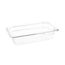 Vogue 1/4 Gastronorm Container 65mm 1.6 Litre Clear Catering Food Storage Pan