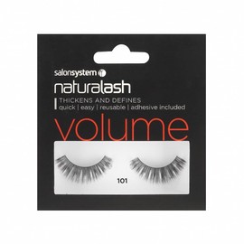 Salon System Naturalash Quick and Easy Re-Usable Black 101 Lashes
