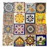 Escanver 20x Azulejos Mosaicos Premium Talavera Confetti Relieve 10cm