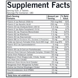 Kirkman Super Nu-Thera® with P5P and Extra Calcium | 540 Tablets | Multi Vitamins